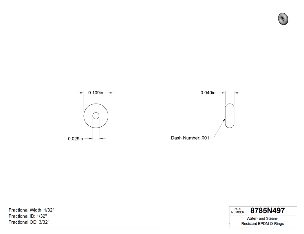 Technical drawing - 8785N497